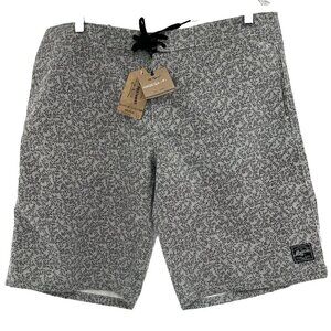 Maresia Men's Bermuda Board Shorts Gray Floral Stripe Size 48 US size‎ 38 Casual